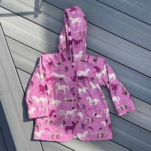 Terry-lined Hatley Horse Rain Jacket